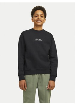 Jack&Jones Junior Bluza Brooklyn Graphic 12263290 Czarny Relaxed Fit ze sklepu MODIVO w kategorii Bluzy chłopięce - zdjęcie 176939513