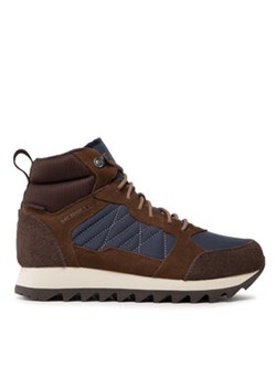 Merrell Sneakersy Alpine Sneaker Mid Plr Wp 2 J004295 Brązowy ze sklepu MODIVO w kategorii Buty zimowe męskie - zdjęcie 176939694