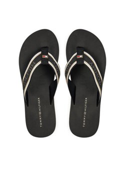 Tommy Hilfiger Japonki Im Hilfiger Beach Sandal FW0FW08015 Czarny ze sklepu MODIVO w kategorii Klapki damskie - zdjęcie 176940812