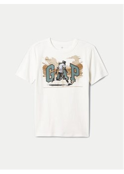 Gap T-Shirt 544192-00 Biały Regular Fit ze sklepu MODIVO w kategorii T-shirty chłopięce - zdjęcie 176941320