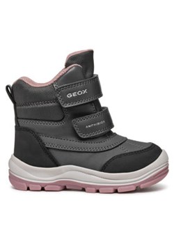 Geox Śniegowce B Flanfil Girl B Abx B463WD 050FU C9A8F S Szary ze sklepu MODIVO w kategorii Buty zimowe dziecięce - zdjęcie 176943542