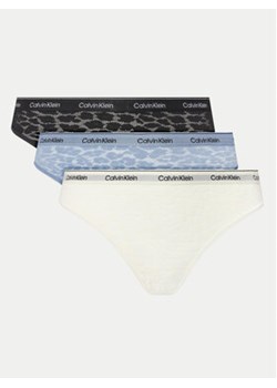 Calvin Klein Underwear Komplet 3 par fig brazylijskich 000QD5225E Kolorowy ze sklepu MODIVO w kategorii Majtki damskie - zdjęcie 176944882