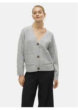 Vero Moda Kardigan Boom 10320457 Szary Loose Fit ze sklepu MODIVO w kategorii Swetry damskie - zdjęcie 176957393