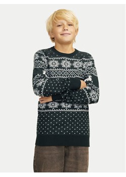 Jack&Jones Junior Sweter Xmas Gabriel 12267436 Zielony Regular Fit ze sklepu MODIVO w kategorii Swetry chłopięce - zdjęcie 176958310