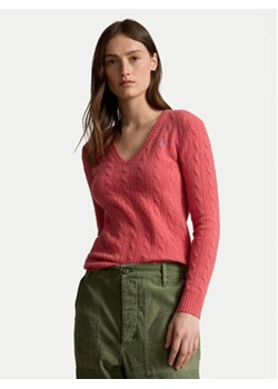 Polo Ralph Lauren Sweter 211910422021 Koralowy Regular Fit ze sklepu MODIVO w kategorii Swetry damskie - zdjęcie 176968220