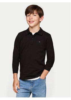 Tommy Hilfiger Polo Flag KB0KB08634 Czarny Regular Fit ze sklepu MODIVO w kategorii T-shirty chłopięce - zdjęcie 176976930