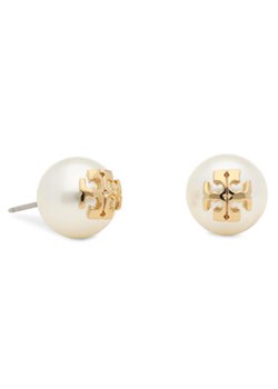 Tory Burch Kolczyki Crystal Pearl Stud Earring 11165514 Biały ze sklepu MODIVO w kategorii Kolczyki - zdjęcie 176978394