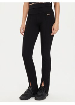 EA7 Emporio Armani Legginsy 6DTP73 TJQFZ 1200 Czarny Slim Fit ze sklepu MODIVO w kategorii Spodnie damskie - zdjęcie 176979670