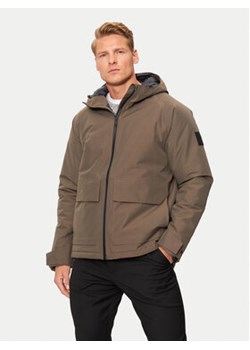 Jack Wolfskin Kurtka przeciwdeszczowa Tempeltor A60205 Brązowy Regular Fit ze sklepu MODIVO w kategorii Kurtki męskie - zdjęcie 176981733