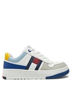Tommy Hilfiger Sneakersy Flag Low Cut Lace-Up Sneaker T3X9-33863-1269 M Biały ze sklepu MODIVO w kategorii Buty sportowe dziecięce - zdjęcie 176986441
