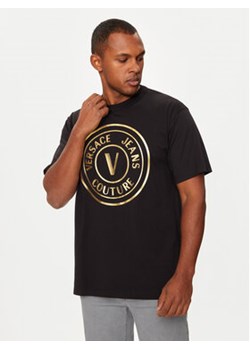 Versace Jeans Couture T-Shirt 77GAHT01 Czarny Regular Fit ze sklepu MODIVO w kategorii T-shirty męskie - zdjęcie 176988901