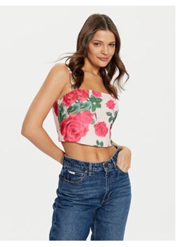 Guess Top W5RH26 WGLO2 Kolorowy Regular Fit ze sklepu MODIVO w kategorii Bluzki damskie - zdjęcie 176993300