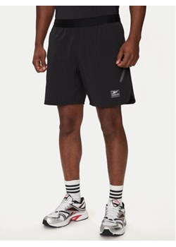 Reebok Szorty sportowe Certified Strength+Short IC1611 Czarny Regular Fit ze sklepu MODIVO w kategorii Spodenki męskie - zdjęcie 176993664