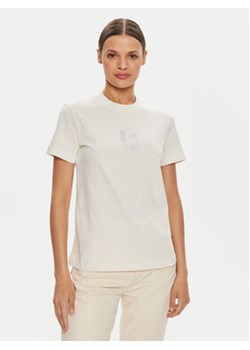 Calvin Klein Jeans T-Shirt Diffused J20J223908 Beżowy Regular Fit ze sklepu MODIVO w kategorii Bluzki damskie - zdjęcie 176997224