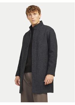 Jack&Jones Płaszcz wełniany Wilson 12259449 Czarny Regular Fit ze sklepu MODIVO w kategorii Płaszcze męskie - zdjęcie 177000374