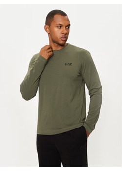 EA7 Emporio Armani Longsleeve 8NPT28 PJVQZ Zielony Regular Fit ze sklepu MODIVO w kategorii T-shirty męskie - zdjęcie 177010971