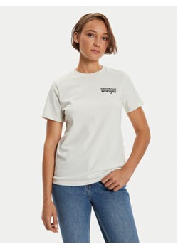 Wrangler T-Shirt Graphic 112356428 Biały Regular Fit ze sklepu MODIVO w kategorii Bluzki damskie - zdjęcie 177012052