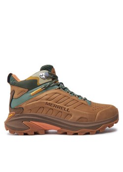 Merrell Trekkingi Moab Speed 2 Mid Ltr Wp J038426 Brązowy ze sklepu MODIVO w kategorii Buty trekkingowe damskie - zdjęcie 177014272