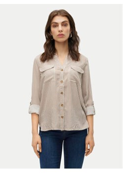 Vero Moda Koszula Bumpy 10275283 Beżowy Regular Fit ze sklepu MODIVO w kategorii Koszule damskie - zdjęcie 177018033