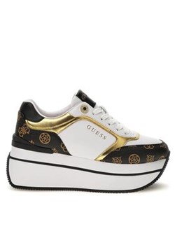 Guess Sneakersy Camrio FL7CMR FAL12 Biały ze sklepu MODIVO w kategorii Buty sportowe damskie - zdjęcie 177036860