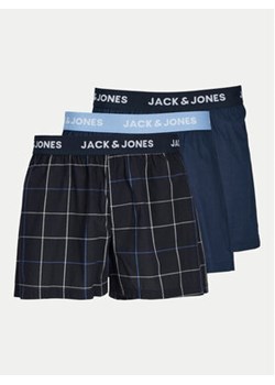 Jack&Jones Komplet 3 par bokserek Jackson 12263654 Granatowy ze sklepu MODIVO w kategorii Majtki męskie - zdjęcie 177041781