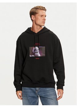 Hugo Bluza Diskellington 50537985 Czarny Regular Fit ze sklepu MODIVO w kategorii Bluzy męskie - zdjęcie 177047010