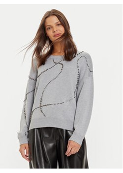 Liu Jo Sweter WF4174 MS49I Szary Regular Fit ze sklepu MODIVO w kategorii Swetry damskie - zdjęcie 177048842