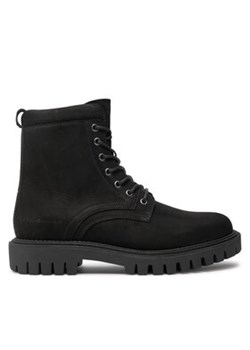 Tommy Hilfiger Trapery Casual Hilfiger Chunk Z Nbk Boot FM0FM05149 Czarny ze sklepu MODIVO w kategorii Buty zimowe męskie - zdjęcie 177050864