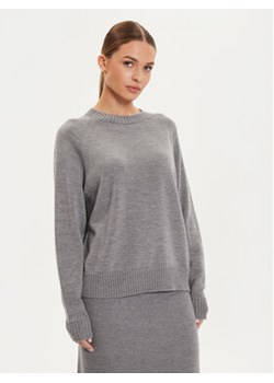 Max Mara Leisure Sweter Salvia 2426366158 Szary Relaxed Fit ze sklepu MODIVO w kategorii Swetry damskie - zdjęcie 177052160