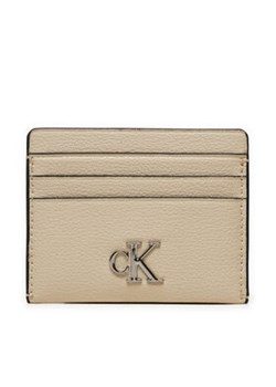 Calvin Klein Jeans Etui na karty kredytowe Minimal Monogram K60K612746 Écru ze sklepu MODIVO w kategorii Portfele damskie - zdjęcie 177056923