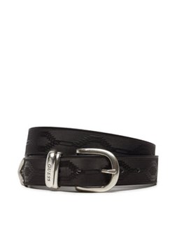 Guess Pasek Męski Designed Folk Belt M4BZ32 L0VH0 Czarny ze sklepu MODIVO w kategorii Paski męskie - zdjęcie 177065731