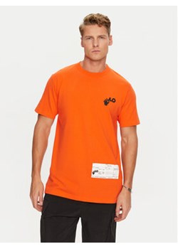 Off-White T-Shirt OMAA027T22JER0012001 Pomarańczowy Regular Fit ze sklepu MODIVO w kategorii T-shirty męskie - zdjęcie 177086604