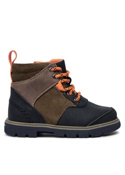 Clarks Trzewiki Lorcam Hike T 26178391 Khaki ze sklepu MODIVO w kategorii Buty zimowe dziecięce - zdjęcie 177089233