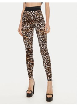 Elisabetta Franchi Legginsy PA-056-47E2-V190 Brązowy Slim Fit ze sklepu MODIVO w kategorii Spodnie damskie - zdjęcie 177093573