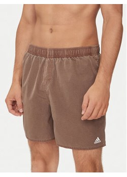 adidas Szorty kąpielowe Washed Out Cix IS8061 Beżowy Regular Fit ze sklepu MODIVO w kategorii Kąpielówki - zdjęcie 177102602