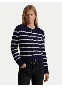 Polo Ralph Lauren Kardigan 211947909001 Granatowy Regular Fit - id: 0000304368516 - marki Polo Ralph Lauren - 177107674 Polo Ralph Lauren Kardigan 211947909001 Granatowy Regular Fit ze sklepu MODIVO w kategorii Swetry damskie - zdjęcie 177107674