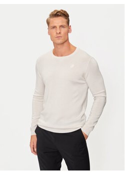 KARL LAGERFELD Sweter 655000 544399 Beżowy Regular Fit ze sklepu MODIVO w kategorii Swetry męskie - zdjęcie 177110063