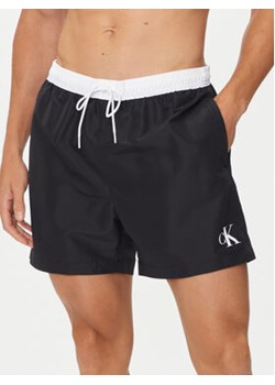 Calvin Klein Swimwear Szorty kąpielowe KM0KM01051 Czarny Regular Fit ze sklepu MODIVO w kategorii Kąpielówki - zdjęcie 177120894