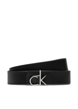Calvin Klein Pasek Damski Ck Logo Reversible Belt 3.0 K60K613074 Czarny ze sklepu MODIVO w kategorii Paski damskie - zdjęcie 177123822