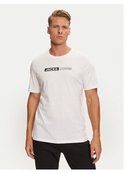 Jack&Jones T-Shirt Corp 12233999 Biały Standard Fit ze sklepu MODIVO w kategorii T-shirty męskie - zdjęcie 177128932