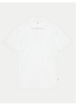 Gap Polo 404943-01 Biały Regular Fit ze sklepu MODIVO w kategorii T-shirty chłopięce - zdjęcie 177132533