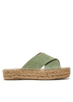 Manebi Espadryle Hamptons Double Sole X Bands Sandals R 6.6 DX Zielony ze sklepu MODIVO w kategorii Klapki damskie - zdjęcie 177133884