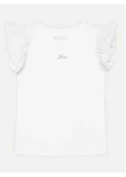 Guess Bluzka K5RI22 K6YW4 Biały Regular Fit ze sklepu MODIVO w kategorii Bluzki dziewczęce - zdjęcie 177137543