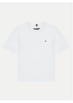 Tommy Hilfiger T-Shirt KB0KB09601 M Biały Regular Fit ze sklepu MODIVO w kategorii Bluzki dziewczęce - zdjęcie 177139520