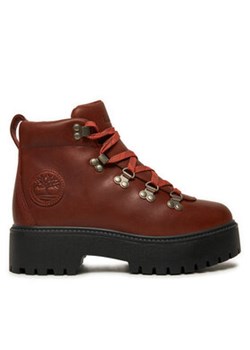 Timberland Trapery Stone Street Mid TB0A27VJEM61 Brązowy ze sklepu MODIVO w kategorii Workery damskie - zdjęcie 177139973