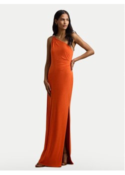 LAUREN RALPH LAUREN Sukienka wieczorowa 253751483033 Pomarańczowy Slim Fit ze sklepu MODIVO w kategorii Sukienki - zdjęcie 177140462