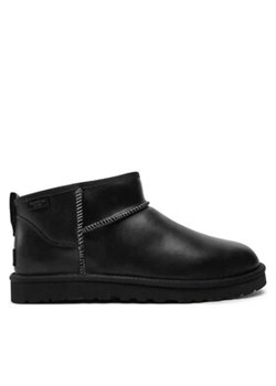 Ugg Śniegowce M Classic Ultra Mini Lthr Regen 1158191 Czarny ze sklepu MODIVO w kategorii Buty zimowe męskie - zdjęcie 177142521