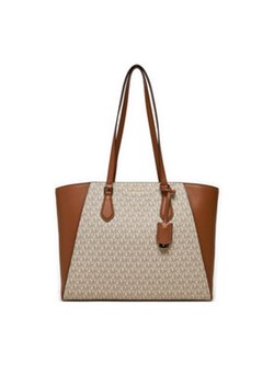 MICHAEL Michael Kors Torebka Taryn 30F4GTBT7B Beżowy ze sklepu MODIVO w kategorii Torby Shopper bag - zdjęcie 177146890