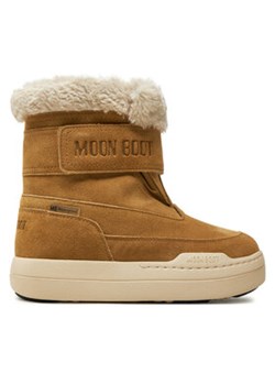 Moon Boot Śniegowce Junior Park Dtrap Boot Suede 80D3440040 Brązowy ze sklepu MODIVO w kategorii Buty zimowe dziecięce - zdjęcie 177157382