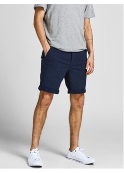 Jack&Jones Szorty materiałowe Dave 12182549 Granatowy Regular Fit ze sklepu MODIVO w kategorii Spodenki męskie - zdjęcie 177161643